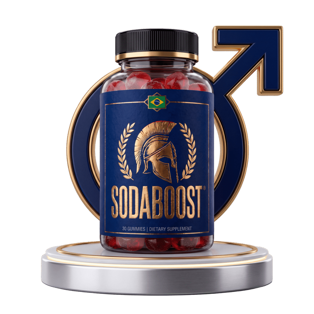SodaBoost men's vitality gummies bottle
